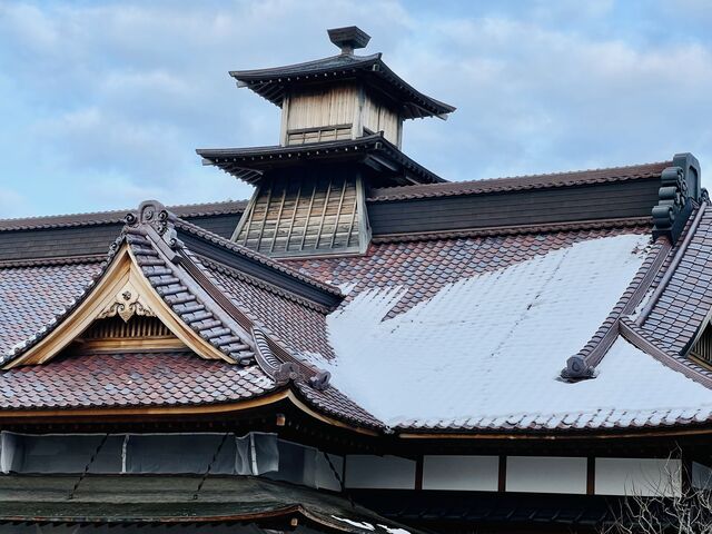 箱館奉行所 外から見た太鼓櫓_箱館奉行所