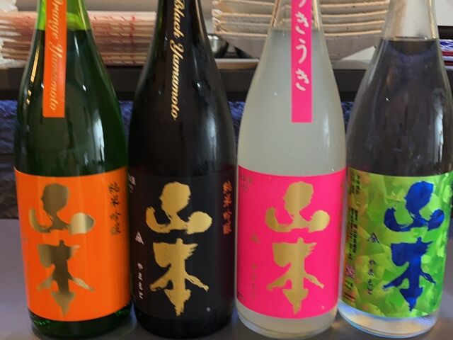 おすすめ冷酒沢山揃えてます。
山本シリーズも!!_魚菜屋YAmA