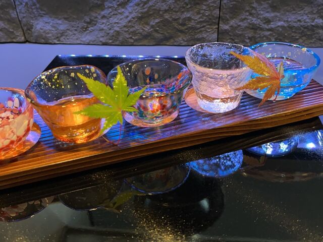 冷酒飲み比べも大人気!!_魚菜屋YAmA
