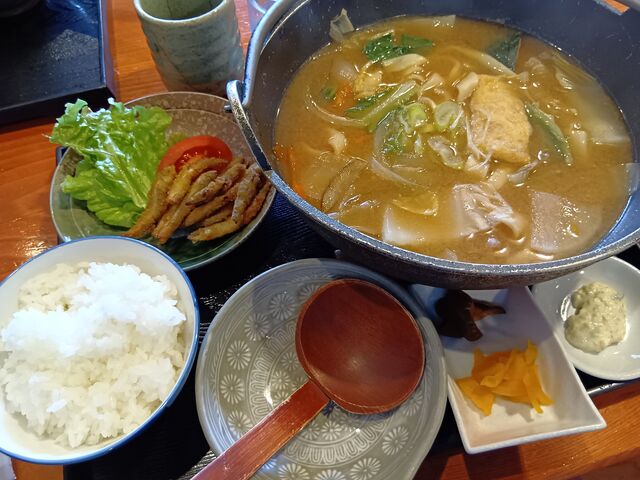 ワカサギとほうとうセット_庄ヤ