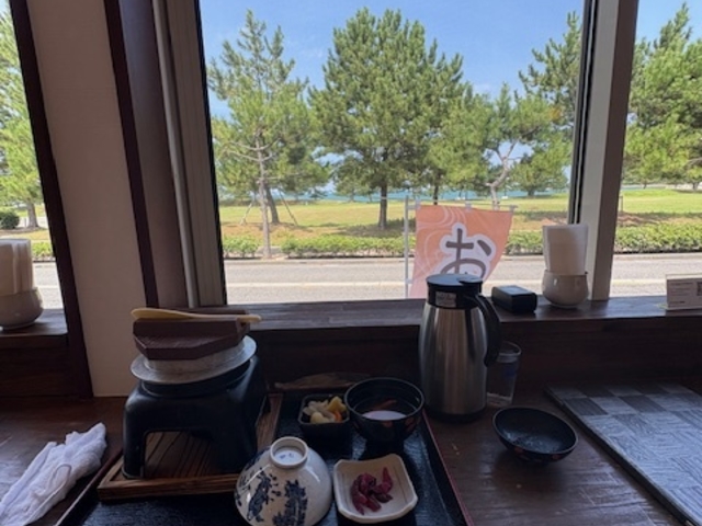 日本海が一望_かに八代 れんが亭
