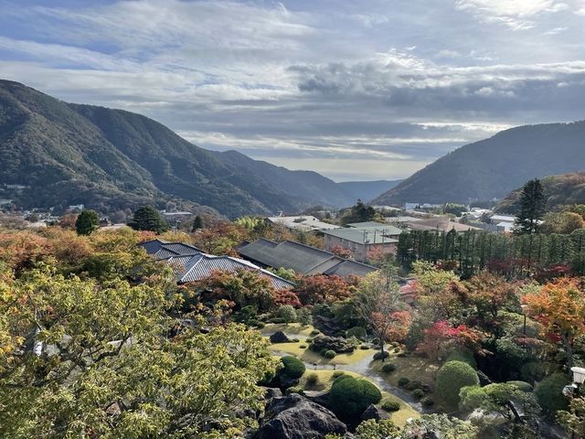 美術館の2階からの眺望。天気が良い日は相模灘が望める。_箱根美術館
