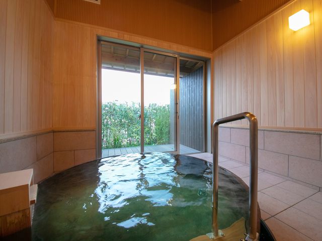 新設の貸切湯:倉木の湯
ヒノキの香り_柚富の郷 彩岳館