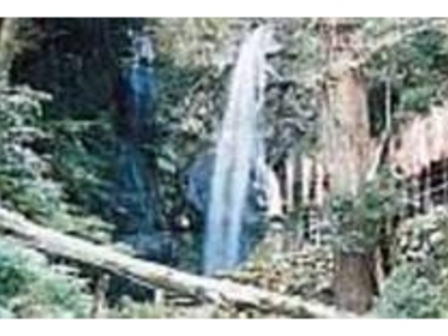 清い山水がさらさらと流れ落ちる「不動滝」_不動山