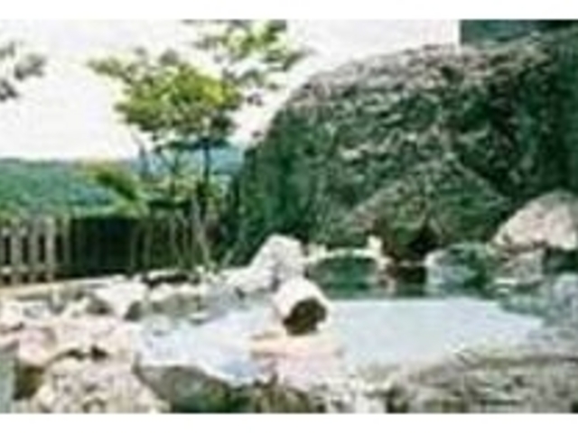 岩を配した露天風呂は開放的な雰囲気_穴ゆっこ