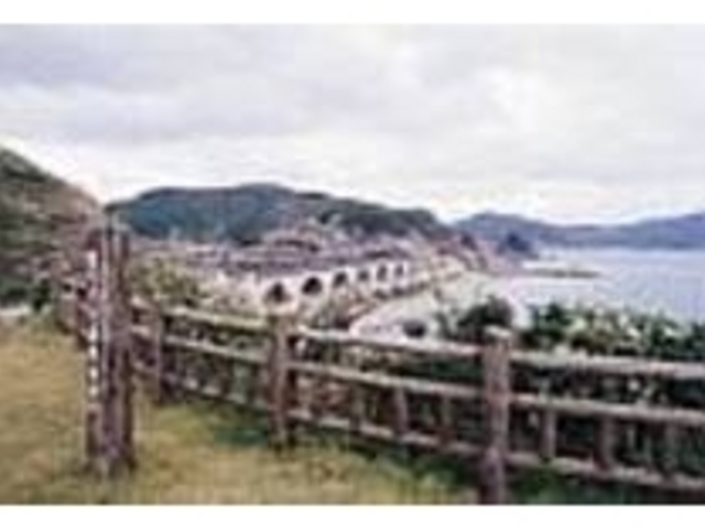 美しい自然と橋がうまく調和している_鹿の子大橋展望所
