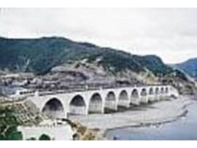 きれいで珍しいアーチ型が好評な鹿の子大橋_鹿の子大橋展望所