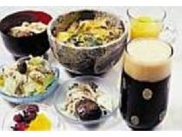 山のきのこセットとホタルの里の黒ビール_ビア&レストラン ドブリーデン