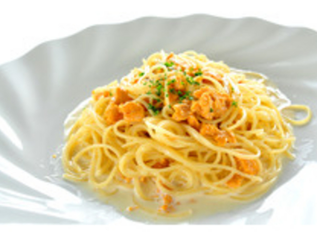 『うにのクリームソースのスパゲティ』1,700円_イタリアンレストラン ミッレフィオーレ