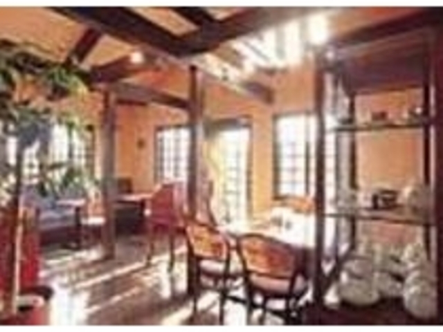 木のぬくもりを感じさせる明るい店内_カフェ マジョリ