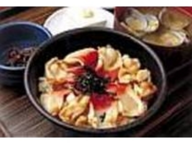 たこ八1番人気の『ホッキめし定食』_たこ八