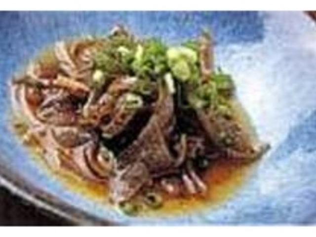 たまらない逸品『魚の皮ポン酢漬』_割烹 しが