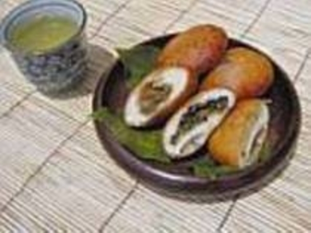 新発売の揚げ饅頭。ごぼう、高菜など四種類_てづくりおやつの店