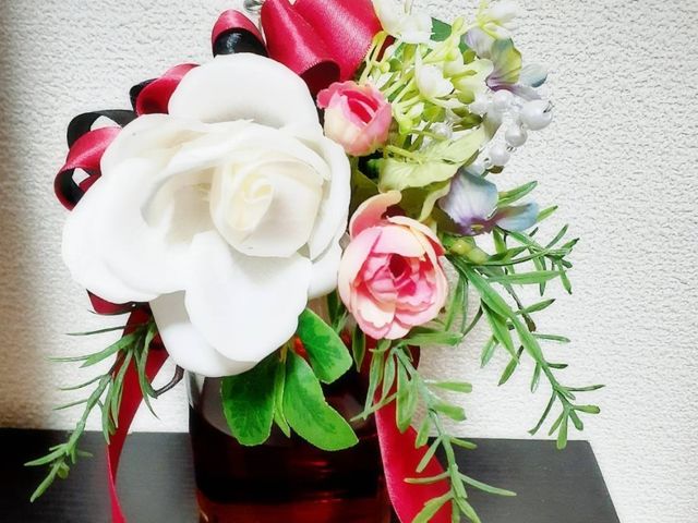 ボトルネックフラワー体験可_flower design fasy