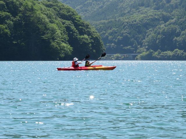 おんたけ湖カヌーツーリング