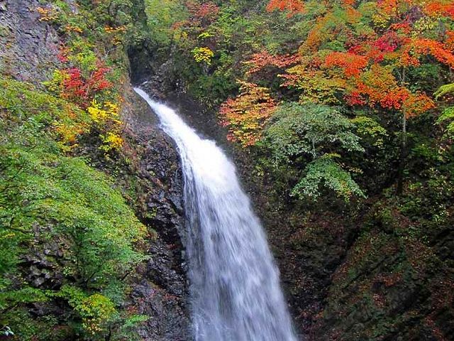 世立八滝やガラン沢、白砂川源流の渓谷も見どころいっぱいです。_野反湖うらやまガイド