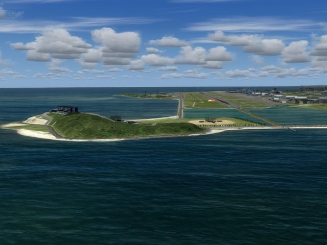 瀬長島と那覇空港を見渡すシミュレーター画像_TryAir