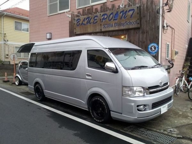 大型ワゴンでスクールもツアーも海まで快適ドライブ、もちろん無料送迎_ダイビングスクールブルーポイント
