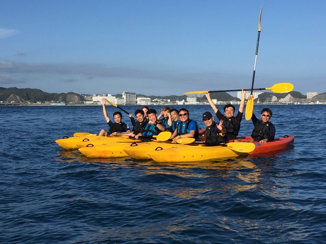 少し慣れてきたら、入り江から勝浦湾へ出発!!_ACNオートキャンプin 勝浦・まんぼう