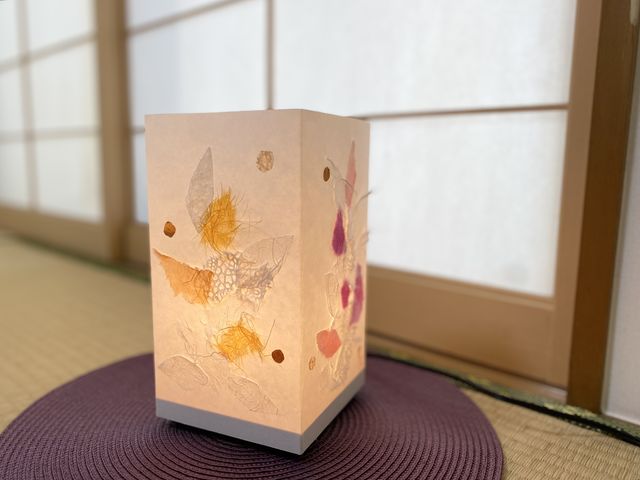 角あんどんで和室が艶やかに♪_手作りライト教室 PaperMoon