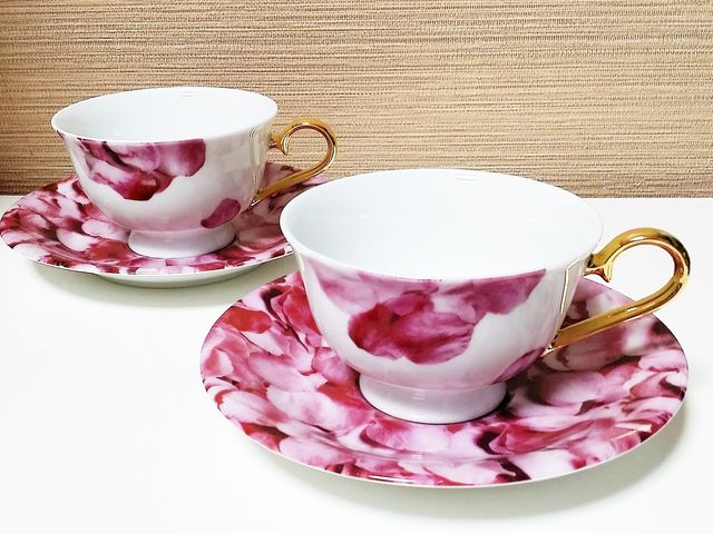 ペアティーカップ☆_ポーセラーツサロンMy Favorite