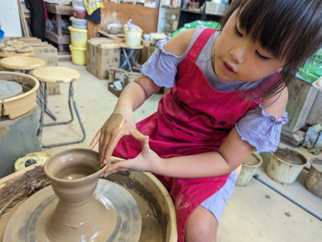 人気の《電動ろくろ体験》_もんた工房