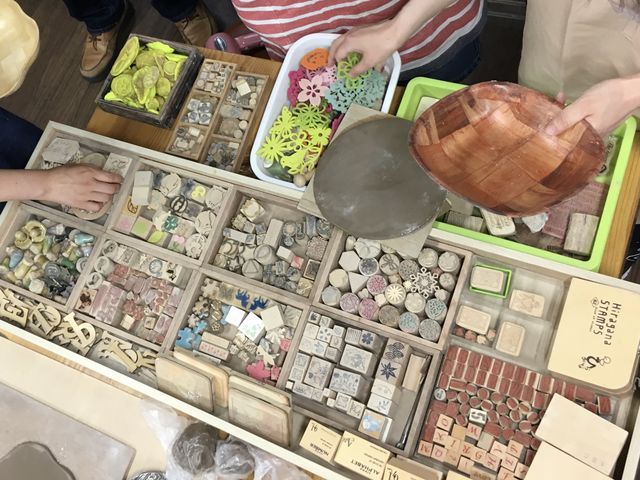 デザイン用ハンコいっぱい!_陶芯陶芸教室