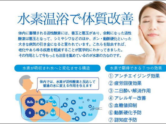 国内初の高濃度水素発生機を貸切露天浴槽に設置いたしました。_やど莞山