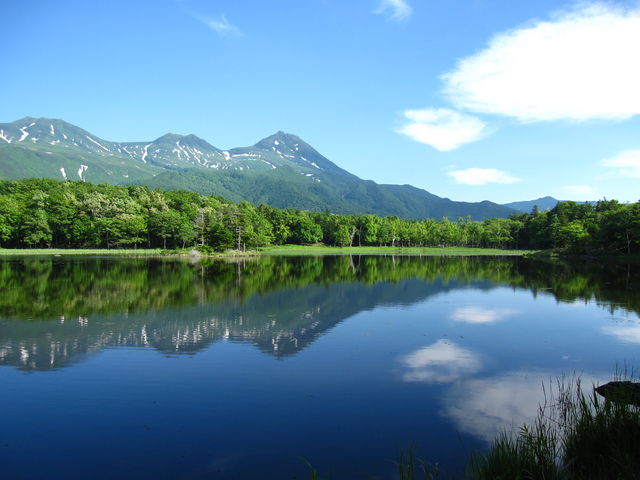 知床五湖2湖より_ファーストアセント知床