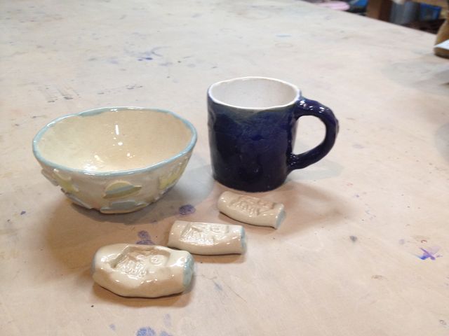 体験で作った、MYカップ、MY茶碗_CERAMIC ART STUDIO Mu