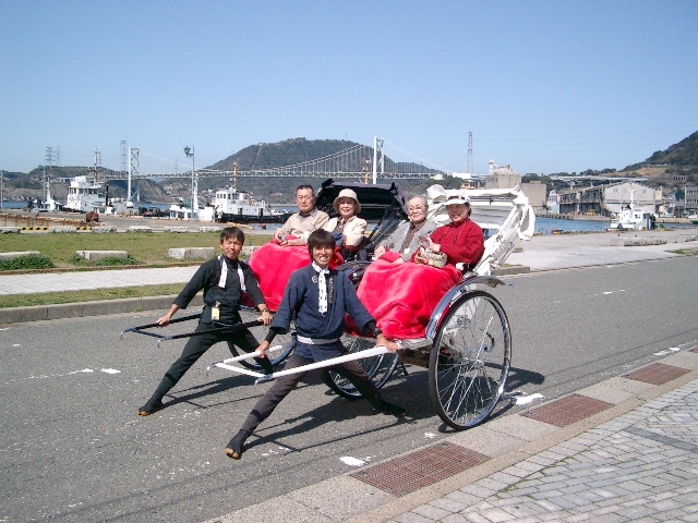 団体様でも御利用可能です_人力車えびす屋関門