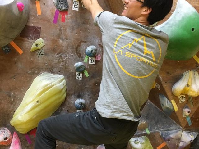 日本代表選手や国体選手も登りにきます。_魚動クライミングジム