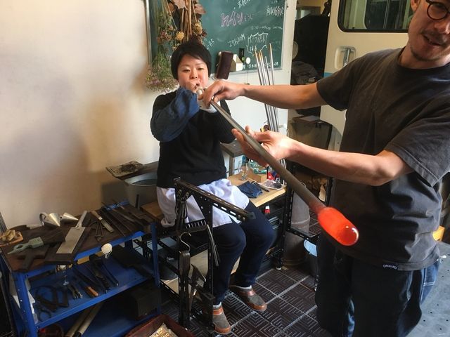 glas hytta''nakaNo blow Way''(吹きガラス工房nakaNo)