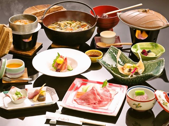 0泊夕食付プランでご用意する「七兵衛膳」調理例_温泉宿 塚越屋七兵衛