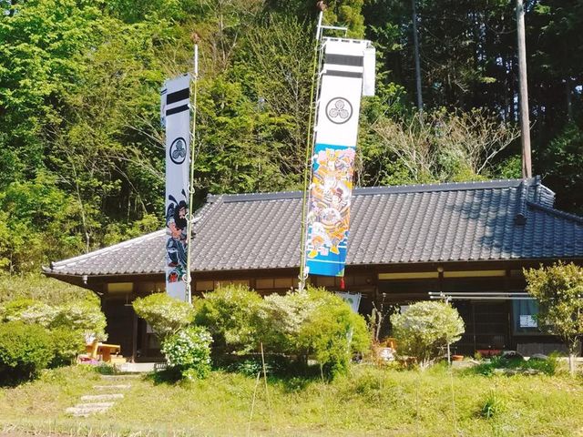 市貝町無形文化"武者絵のぼり"です。_古民家 でぇのうち