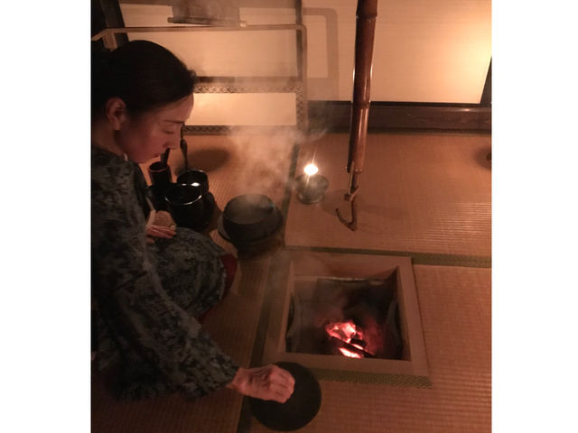 茶釜でご飯も炊けますよ♪_農家民宿 椀de縁