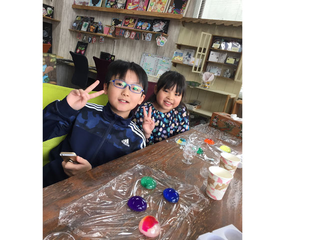 仲良し兄妹で何度もリピート頂いている楽しめる体験です!_トール&チョークアート魔法使いのパンプキン