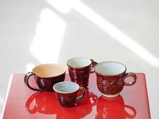 越前焼き×漆塗りのオリジナルマグカップ_錦古里漆器店