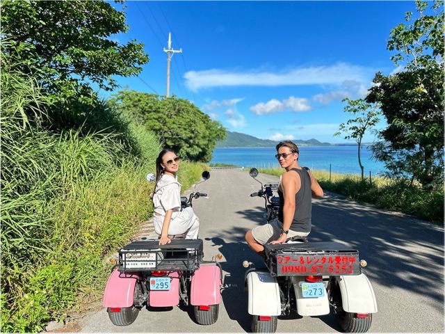 ヘルメット不要の電動三輪バギー(EVトライク)で石垣島の大自然を満喫!!_石垣島アクティビティ 電動バイク EVOL RIDE