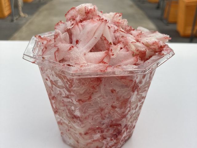 いちごのかき氷も販売中♪_南知多いちごの里