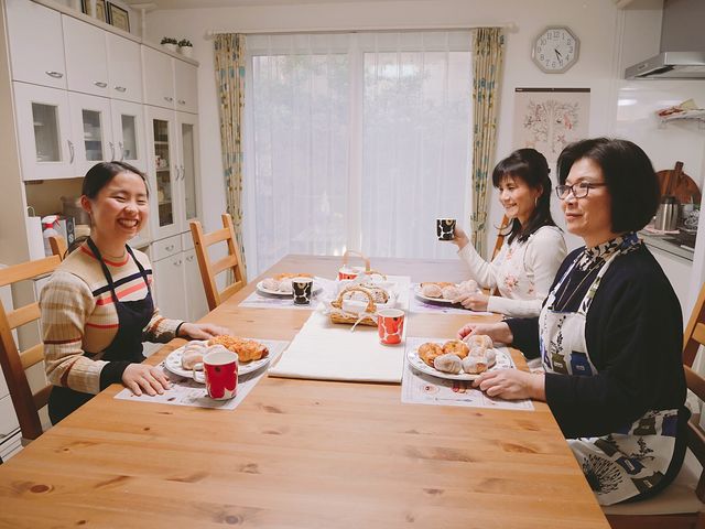 試食しながら楽しくおしゃべり_手作り教室 パン工房CASA