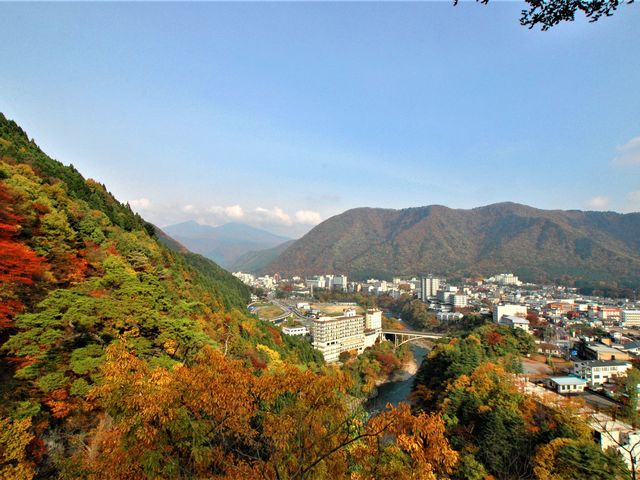 楯岩展望台からの秋の絶景_鬼怒川温泉まち歩きツアー