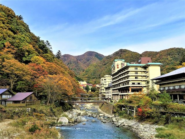 温泉街を一望_川治温泉まち歩きツアー