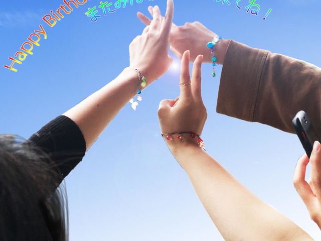 お友達のお誕生日記念♡
_陶&ガラス工房・池下 cat's paw