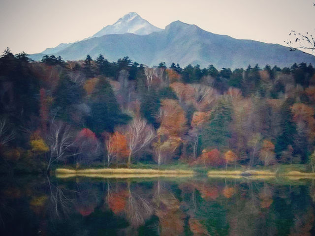 紅葉の姫沼_Island Time