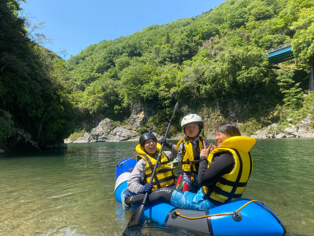 新しい乗り物もママとなら怖くないよ_吉野・川遊び Nature Lab Hokule'a