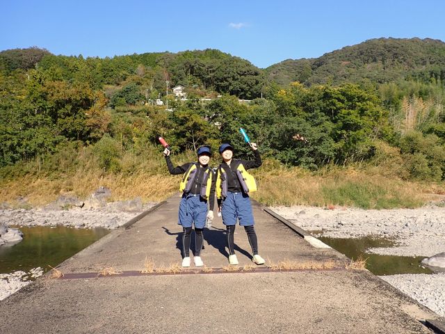 四万十川ダッキーカヌーの川坊主(かわぼうず)