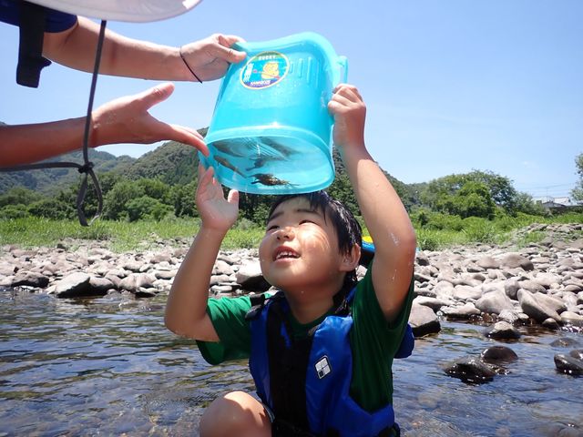 四万十川ダッキーカヌーの川坊主(かわぼうず)