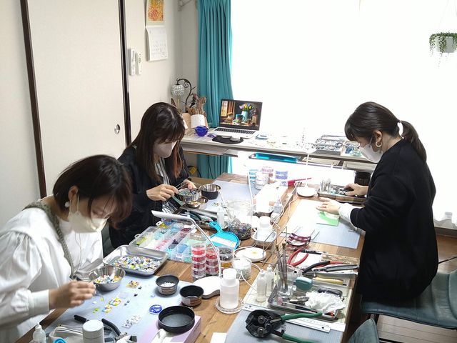 ガラスフュージング体験_Aking-glass工房