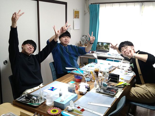 お友達と・・・_Aking-glass工房